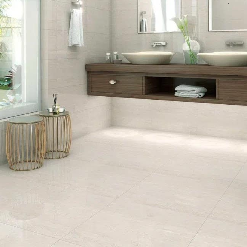 Piso Brilhante Trevor Tex Beige 60x60cm Embramaco 61508